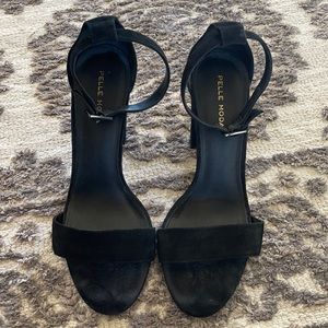 Pelle Moda Suede Block Heels, Size 9